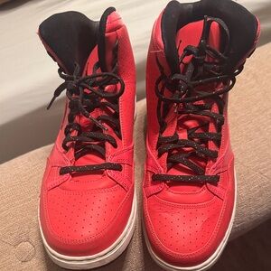Jordan Red and Black Athletic Shoes